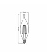 C35 LED-lampa 6W E14 - glödtråd, flamma, bärnstenfärgad, extra varmvit, 230V, 680 lm