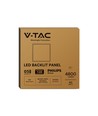 V-Tac 60x60 PHILIPS driver LED-panel - 40W, 120lm/W, 5 års garanti, vit kant