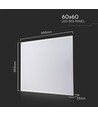 60x60 PHILIPS driver LED-panel, 40W - 120lm/W, 5 års garanti, vit kant