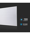V-Tac 60x60 PHILIPS driver LED-panel - 40W, 120lm/W, 5 års garanti, vit kant