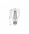 A60 LED-lampa 10W E27 - glödtrådsdesign, bärnstenfärgad, extra varmvit, 230V, 1050lm