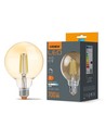 G95 LED-lampa 7W E27 - glödtråd, dimbar, bärnstensfärgad, extra varmvit, 230V, 700lm, förbrukning 7W