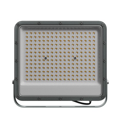 Noctis Max ljusarmatur 150W - Kallvit, 230V, 85°, IP65, 304x269x38 mm, grå.