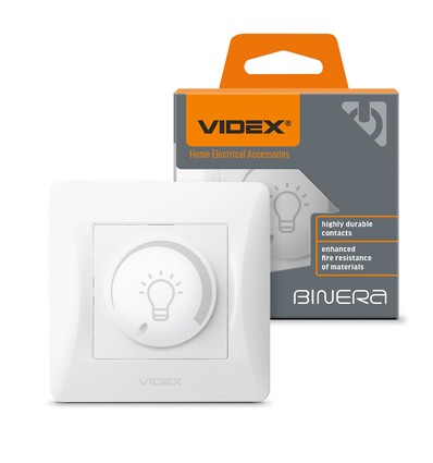 LED vriddimmer för europadosa - Max 200W, vit