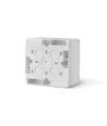 Ytmonteringsbox - enkel, vit