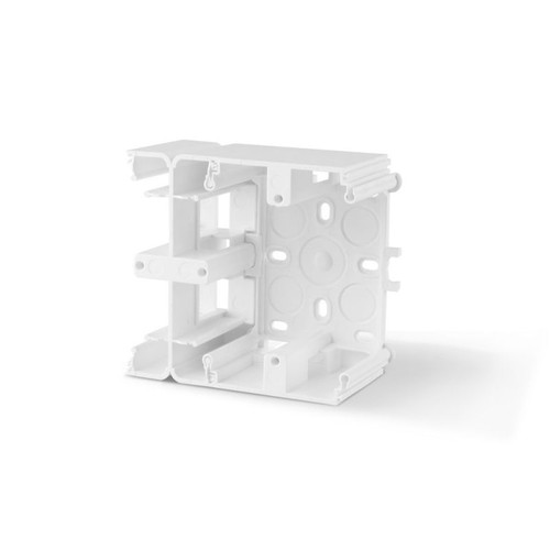 Ytmonteringsbox - modul, vit