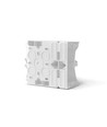Ytmonteringsbox - modul, vit