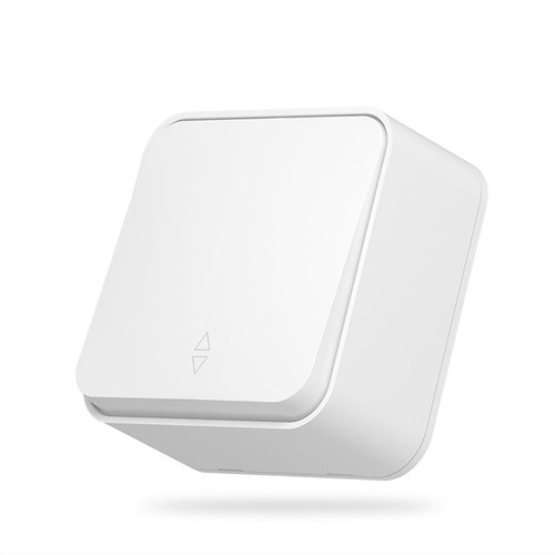 1-kanals utanpåliggande strömbrytare - trappkoppling, 68x68mm, vit