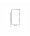 Schuko-uttag - ytmontage, dubbel, IP20, vit