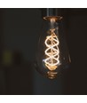 St64 LED-lampa 4W E27 - koltrådsdämpbar spiral gråtonad / askfärgad extra varm vit, 230V, ljusstyrka 100, förbrukning 4