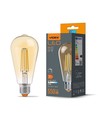 St64 LED-lampa 6W E27 - glödtråd, dimbar, bärnstenfärgad, extra varmvit, 230V, 550lm, förbrukning 6W