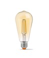 St64 LED-lampa 6W E27 - glödtråd, dimbar, bärnstenfärgad, extra varmvit, 230V, 550lm, förbrukning 6W