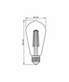 St64 LED-lampa 6W E27 - glödtråd, dimbar, bärnstenfärgad, extra varmvit, 230V, 550lm, förbrukning 6W