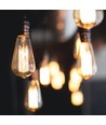 St64 LED-lampa 6W E27 - glödtråd, dimbar, bärnstenfärgad, extra varmvit, 230V, 550lm, förbrukning 6W