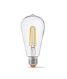 St64 LED-lampa 6W E27 - glödtråd, dimbar, neutralvit, 230V, 630lm