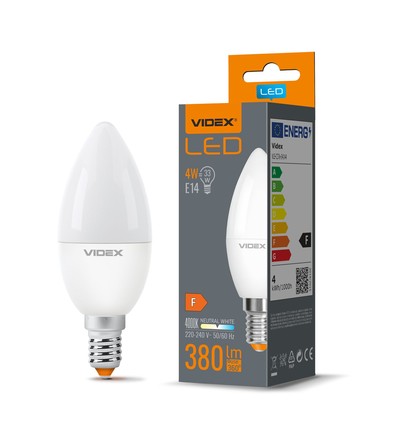 C37 LED-lampa 4W E14 - neutralvit, 230V, 380lm, förbrukning 4W