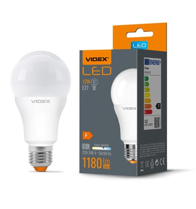 A60 LED-lampa 12W E27 - kallvit, 230V, 1180 lm