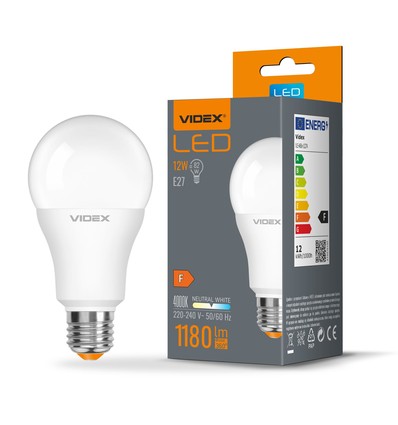 A60 LED-lampa 12W E27 - neutralvit, 230V, 1180lm, förbrukning 12W
