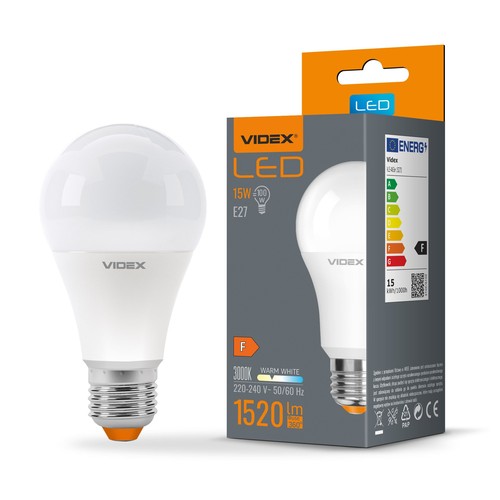 A65 LED-lampa 15W E27 - varmvit, 230V, 1520lm