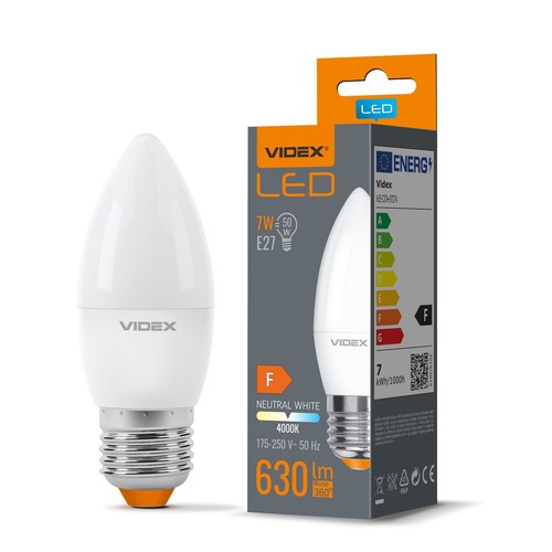 C37 LED-lampa 7W E27 - neutralvit, 230V, 630lm, förbrukning 7W