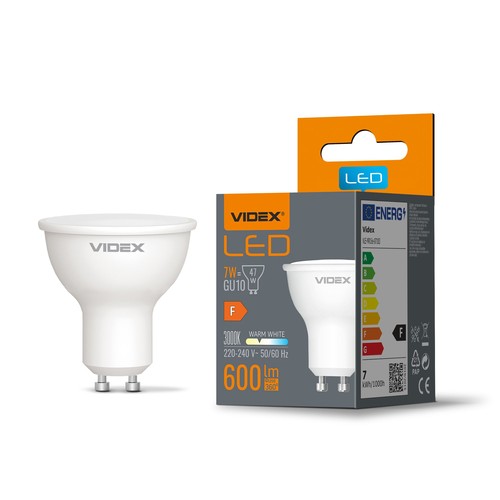 LED-lampa 7W GU10 - varmvit, 230V, 600 lm, förbrukning 7 W