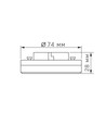 LED-lampa 12W GX53 - varmvit, 230V, 1170lm, 12W förbrukning
