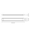 LED-armatur 27W - neutralvit, 230V, 3550lm