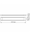 LED-armatur 36W - neutralvit, 230V, ljusstyrka 4500, förbrukning 36