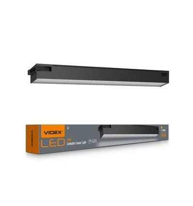 60 cm LED sammankopplingsbar linjär belysning 24W - 5000K, svart, 230V, ljusstyrka 2400, förbrukning 24