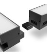 60 cm LED sammankopplingsbar linjär belysning 24W - 5000K, svart, 230V, ljusstyrka 2400, förbrukning 24