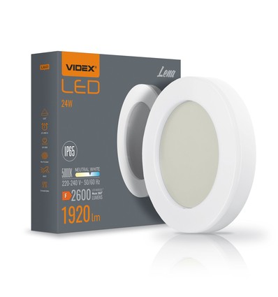 Lena vägglampa 24W - neutralvit, 230V, 2600lm