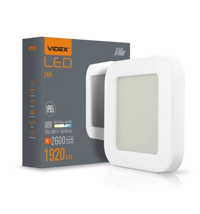 Vika vägglampa 24W - LED, neutralvit, spänning: 230V, ljusstyrka: 2600, förbrukning: 24