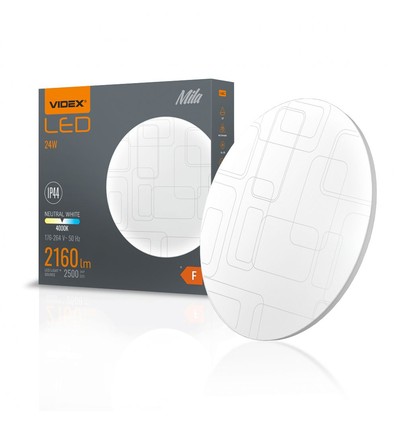 Mila taklampa 24W - neutralvit, 230V, ljusstyrka 2500lm, förbrukning 24W