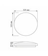 Mila taklampa 24W - neutralvit, 230V, ljusstyrka 2500lm, förbrukning 24W