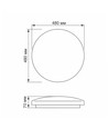 Mila taklampa 48W - neutralvit, 230V, 5160lm, förbrukning 48W