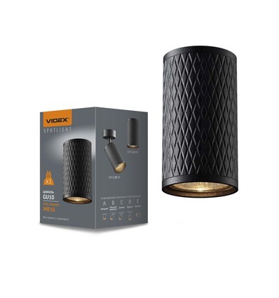 Talen takspot GU10 - svart, 230V, max 30W