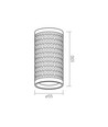 Talen takspot GU10 - svart, 230V, max 30W