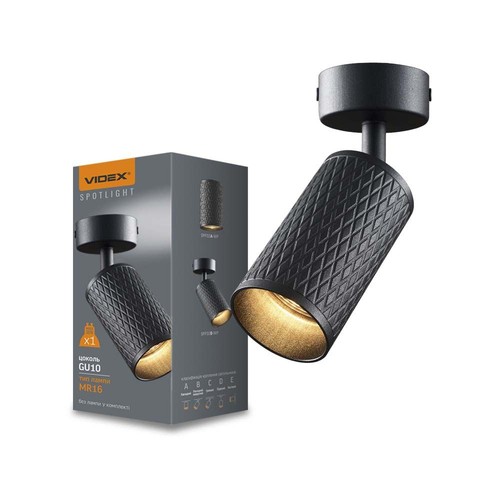 Grant spot GU10 - vägg- och tak, svart, 230V, max 30W