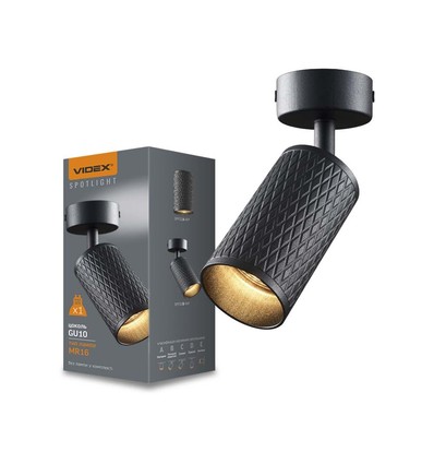 Grant spot GU10 - vägg- och tak, svart, 230V, max 30W