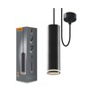 Tatum pendellampa GU10 - svart, 230V, max 30W