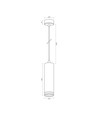 Tatum pendellampa GU10 - vit, 230V, max 30W