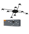 Takspotlampa GX53 - max 8x30, 230V