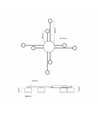 Takspotlampa Gx53 - max 8x30, 230V