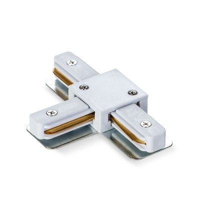 T-koppling för 1-fas skena - Vit, 1F2W