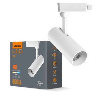 Tor spotlight 10W - vit, 230V, 800lm, förbrukning 10W