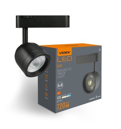 LED-ljus - för magnetiskt slankt skensystem, svart, ljusstyrka 720, förbrukning 8,5W