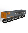 LED-ljus - magnetiskt slankt skensystem, svart, ljusstyrka 880lm, förbrukning 11W
