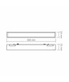 LED-ljus - Magnetiskt smalt skensystem, svart, ljusstyrka 980 lm, förbrukning 10,5W