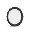 LED infälld spotlight 12W - rund, svart, neutralvit, 230V, 1350lm