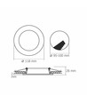 LED downlight 6W - rund, neutralvit, 230V, 620lm, 6W förbrukning